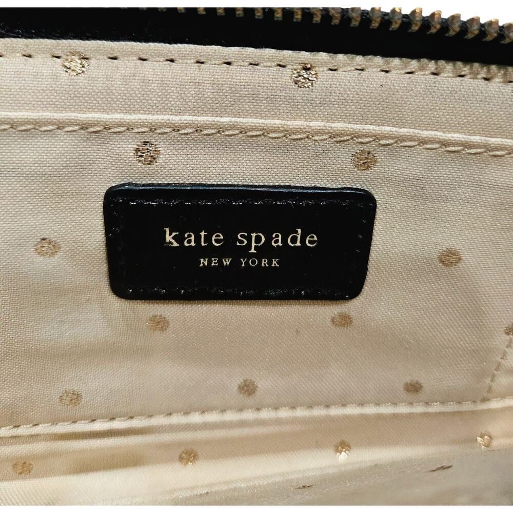 Kate Spade Rare Black Satin Evening Clutch - Picture 5 of 6